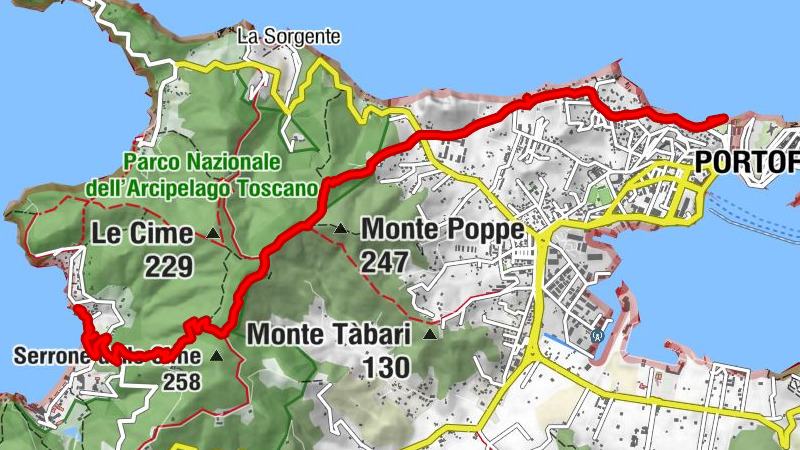 Da Biodola alle ghiaie