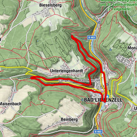 Through the Lengenbach valley to the historic Burg Liebenzell