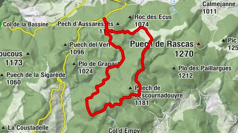 Circuit n°6 VTT - Secteur Lacaune les Bains