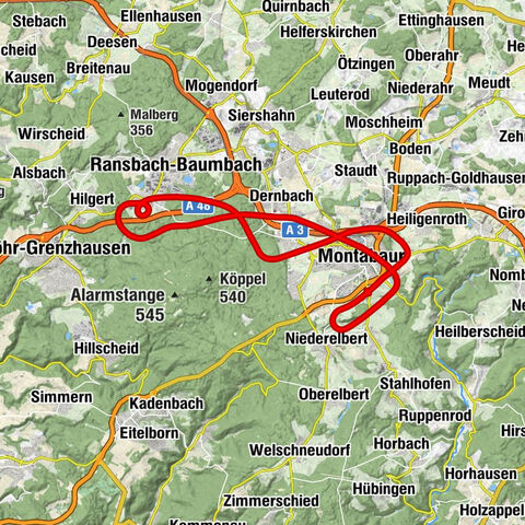 Flug über Montabaur und Ransbach-Baumbach