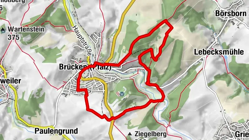 Bridges - Diamond grinder trail (circular trail - 7.6 km)