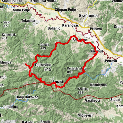 Kakmuž-Brezici-Okolišta-Karanovac-Kakmuž