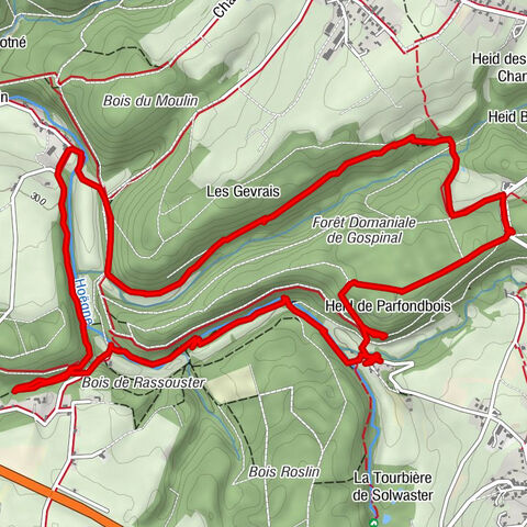 Solwaster, Balade de Gospinal geocache hike