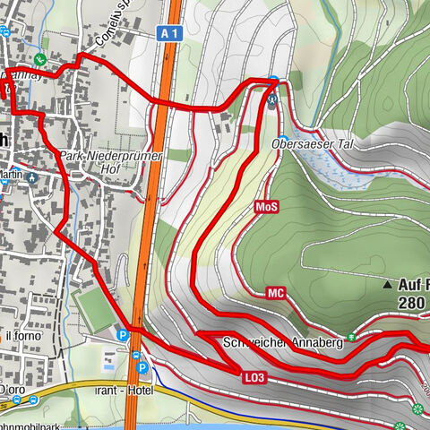 LAGENLIEBE Weinwanderweg Schweich – Route B: Annaberg Steillage & Moselblick (Kurzrunde)