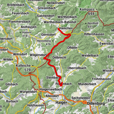 Rothaarsteig von Irmgarteichen nach Rodenbach