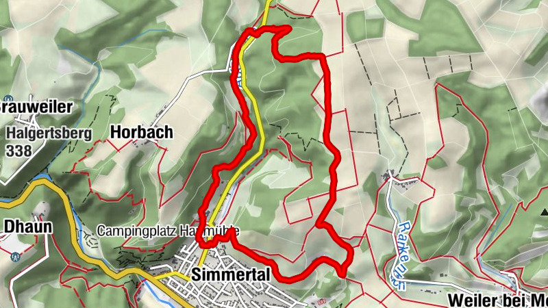Simmertal, Habichtskopf ,Braunenberg ,Flachsberg