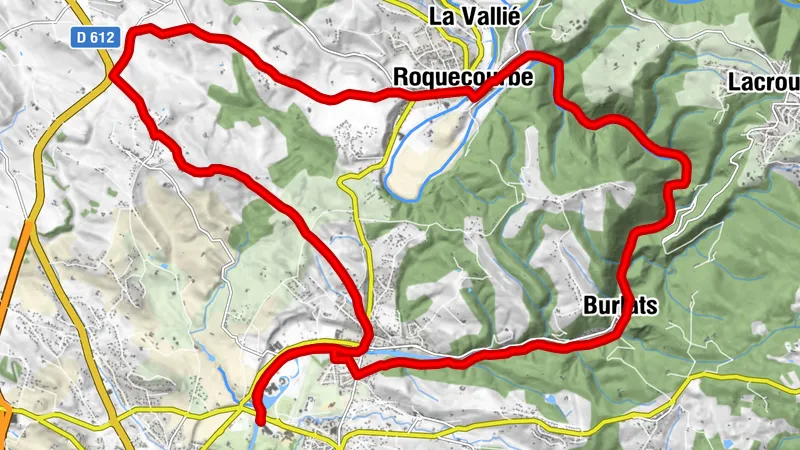 Bike on small roads - Along the Agout via Burlats and Roquecourbe