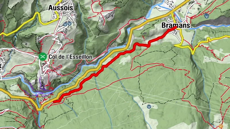 Snowshoeing itinerary : Forts de l'Esseillon