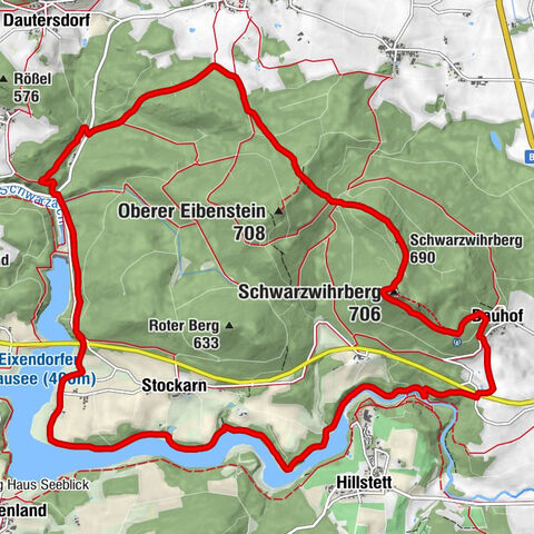 Über Schwarzwihrberg am Eixendorfer