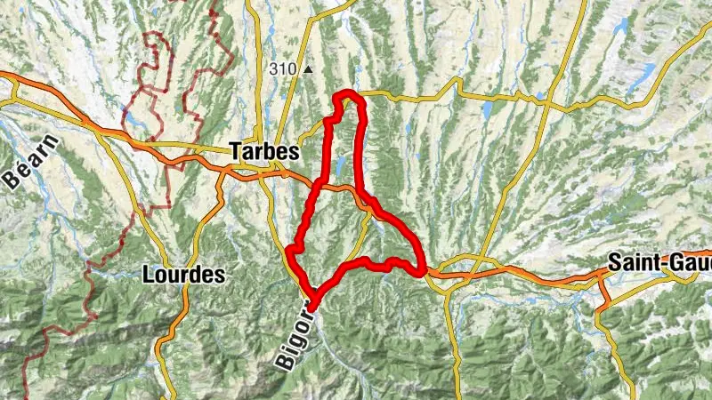 Die Ebene und die Hänge von Tournay