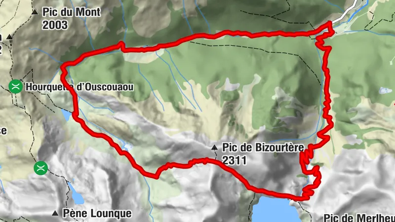 Le circuit du lac Bleu
