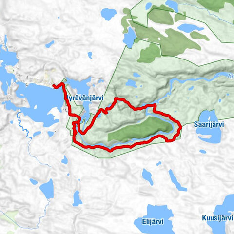 Pieni Karhunkierros Snowshoe Trail 12 km, Oulanka National Park
