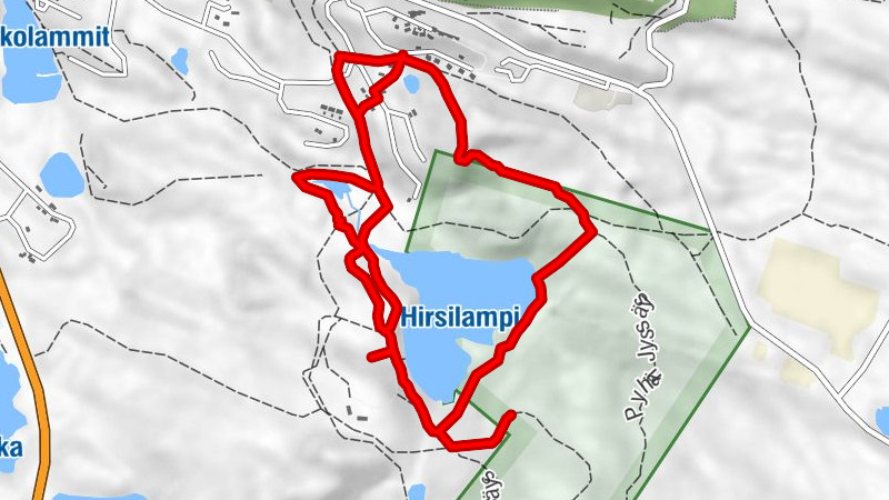 Hirsilampi Winter Trail 4.4 km, Ruka, Kuusamo