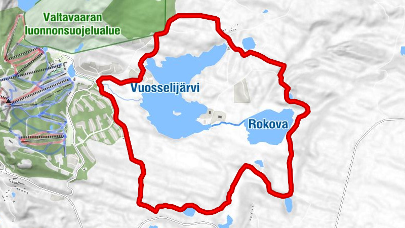 Vuosseli Winter Walking Trail, Ruka Ski Resort, Kuusamo