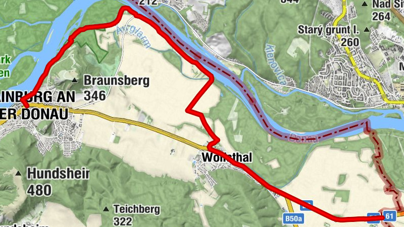 Jakobsweg Römerland Carnuntum: Etappe 1 Wolfsthal-Hainburg