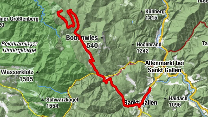 Anlaufalm - Anbindung Hintergebirgsradweg