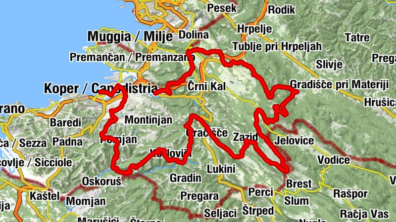 Dekani - Slavnik - Golič - Koper / Capodistria