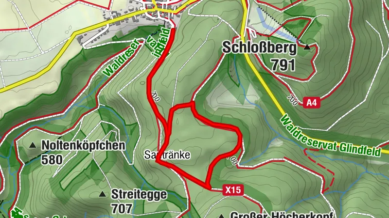 Medebach-Küstelberg, Reetsbergspur 1
