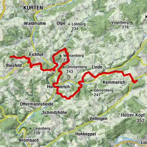 Bergischer Panoramasteig - Etappe 2: Lindlar - Biesfeld