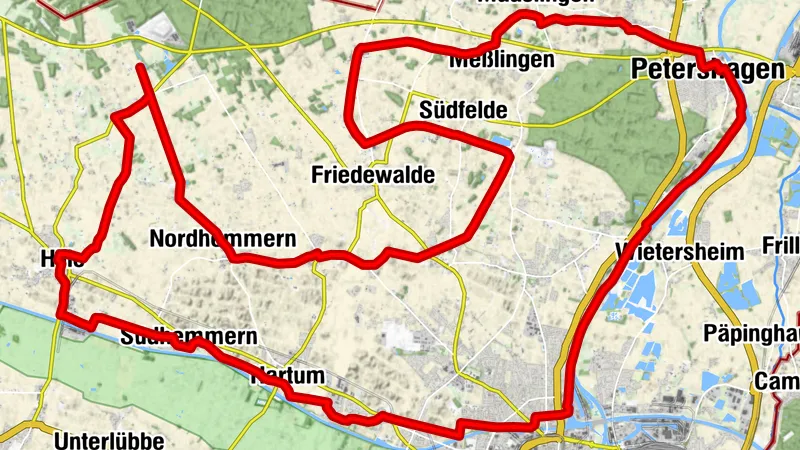 Vom Badesee Mindenerwald bis an die Weser