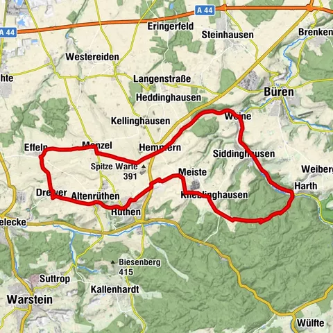 Rennrad - Um Rüthen