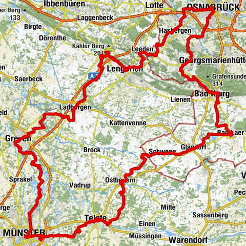 Friedensroute Münster - Osnabrück