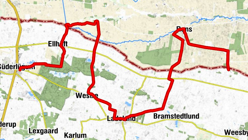 Grenzroute: Etappe 2 - Süderlügum nach Weesby