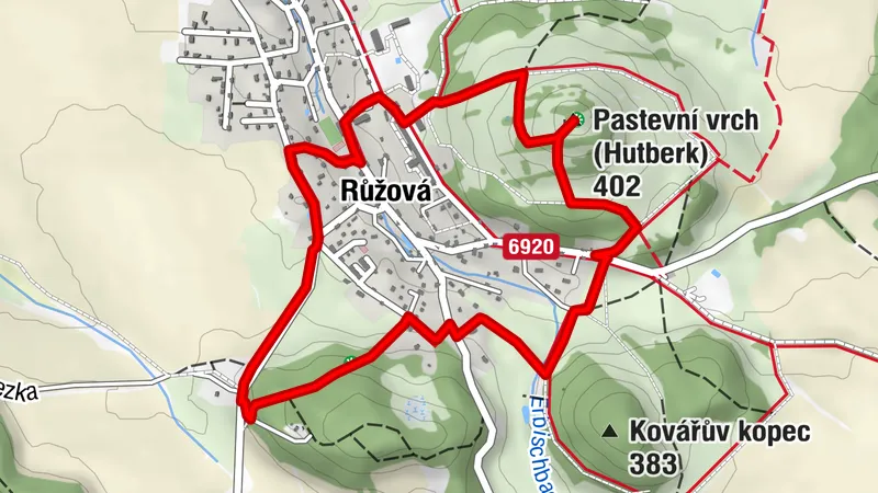 Aussichtsreicher Spaziergang rund um Růžová (Rosendorf)