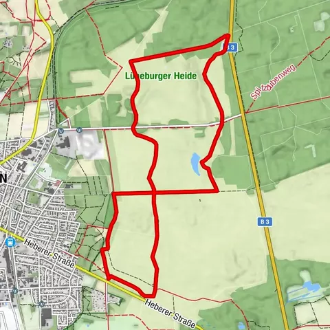 Wanderweg 34 M durch das Naturschutzgebiet Osterheide in Schneverdingen