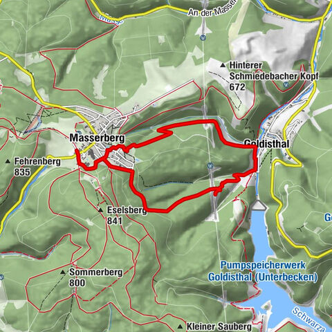 Circular hiking trail - TOP 5 - "Family Fun" - House of Nature Goldisthal - Masserberg - Thuringian Forest