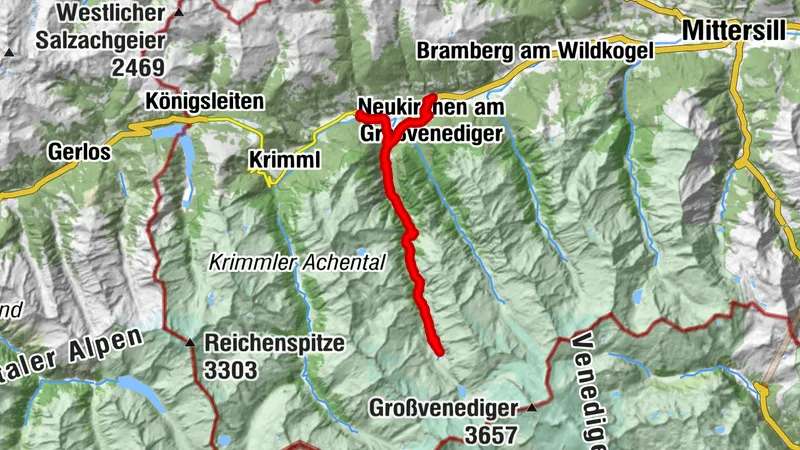 Hohe Tauern Bike Trail | ET12 Neukirchen | Obersulzbachtal | Wald im Pinzgau