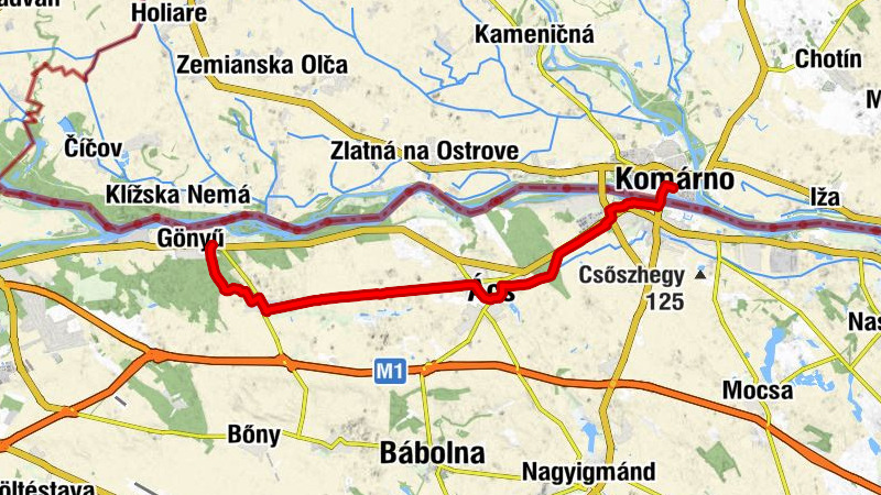 ST205a Gönyű - Komárno