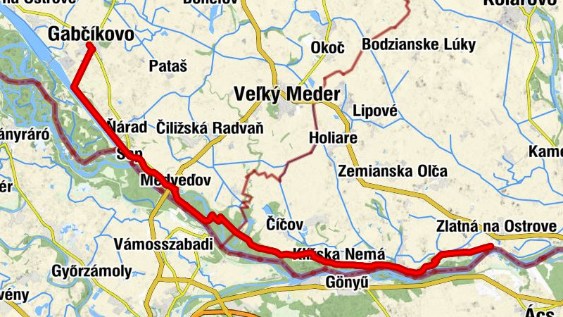 ST204b Gabčíkovo - Zlatná na Ostrove