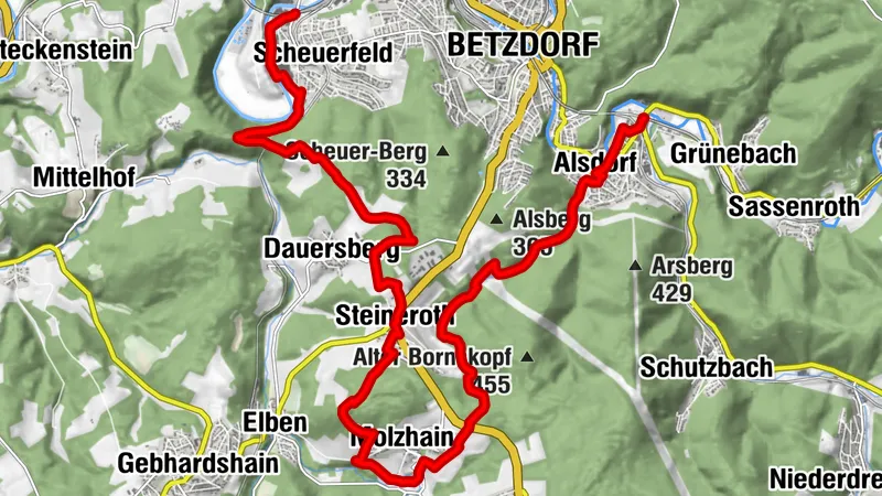 Natursteig Sieg | Etappe 12 | Scheuerfeld–Alsdorf