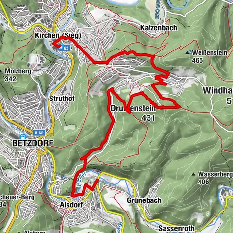 Natursteig Sieg | Etappe 13 | Alsdorf–Kirchen (Sieg)