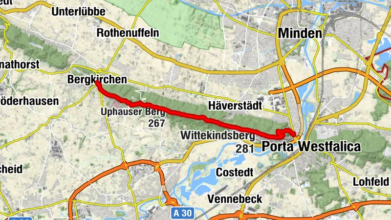 Mühlensteig (Etappe 3 - von Bergkirchen nach Porta Westfalica)