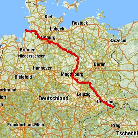 Elberadweg linkselbisch (westlich der Elbe)