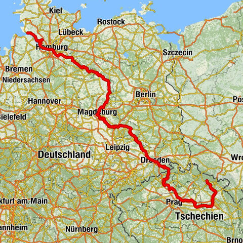 Elberadweg rechtselbisch (östlich der Elbe)