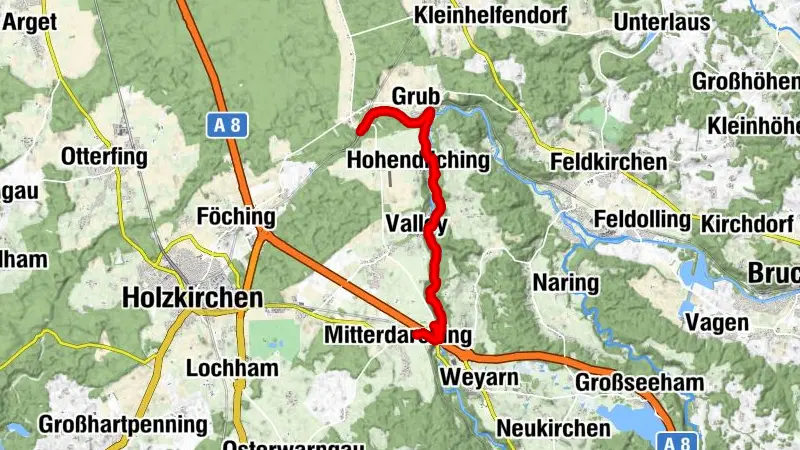 Mit der Bahn in die Berge: Von Kreuzstraße nach Darching entlang der Mangfall