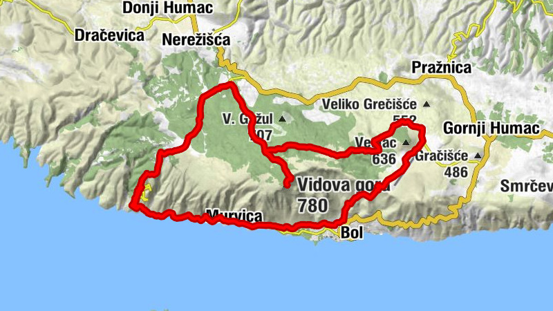 Arround Vidova Gora (778m)