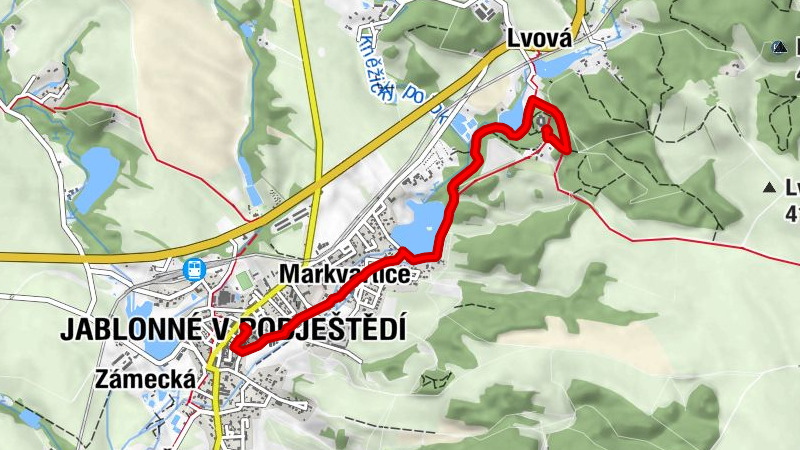 Disway Trails - Barrierefreie Route in Jablonné v Podještědí