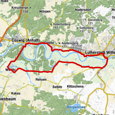 Auf dem Elberadweg nach Wörlitz