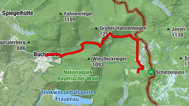 Wanderlinie Pestwurz (Buchenau - Hochschachten)
