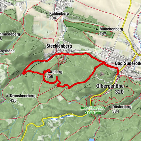 Bad Suderode - Stecklenberg - Lauenburg - Wolfsbergblick - Bad Suderode