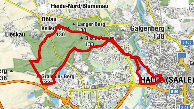 Rundtour durch die Dölauer Heide