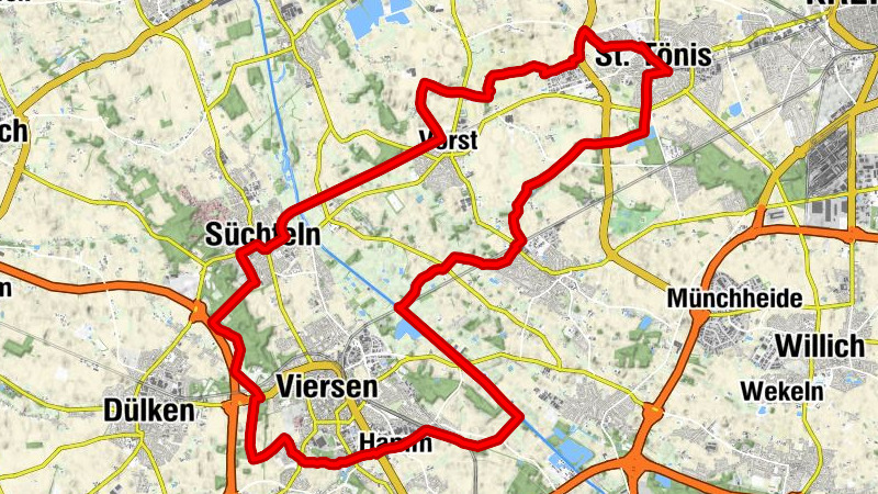 Von Tönisvorst zu den Süchtelner Höhen