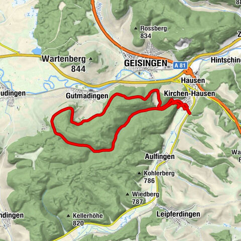 Von Geisingen ins Pfaffental und Hinterried