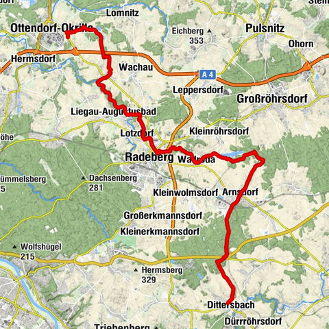 Lausitzer Schlange - Teilstück Westlausitz