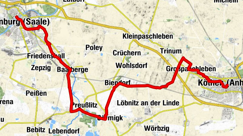 Tagesausflug von Köthen (Anhalt) nach Bernburg (Saale)