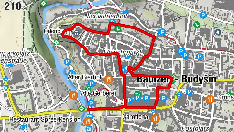 Barrierefreie Route durch Bautzen